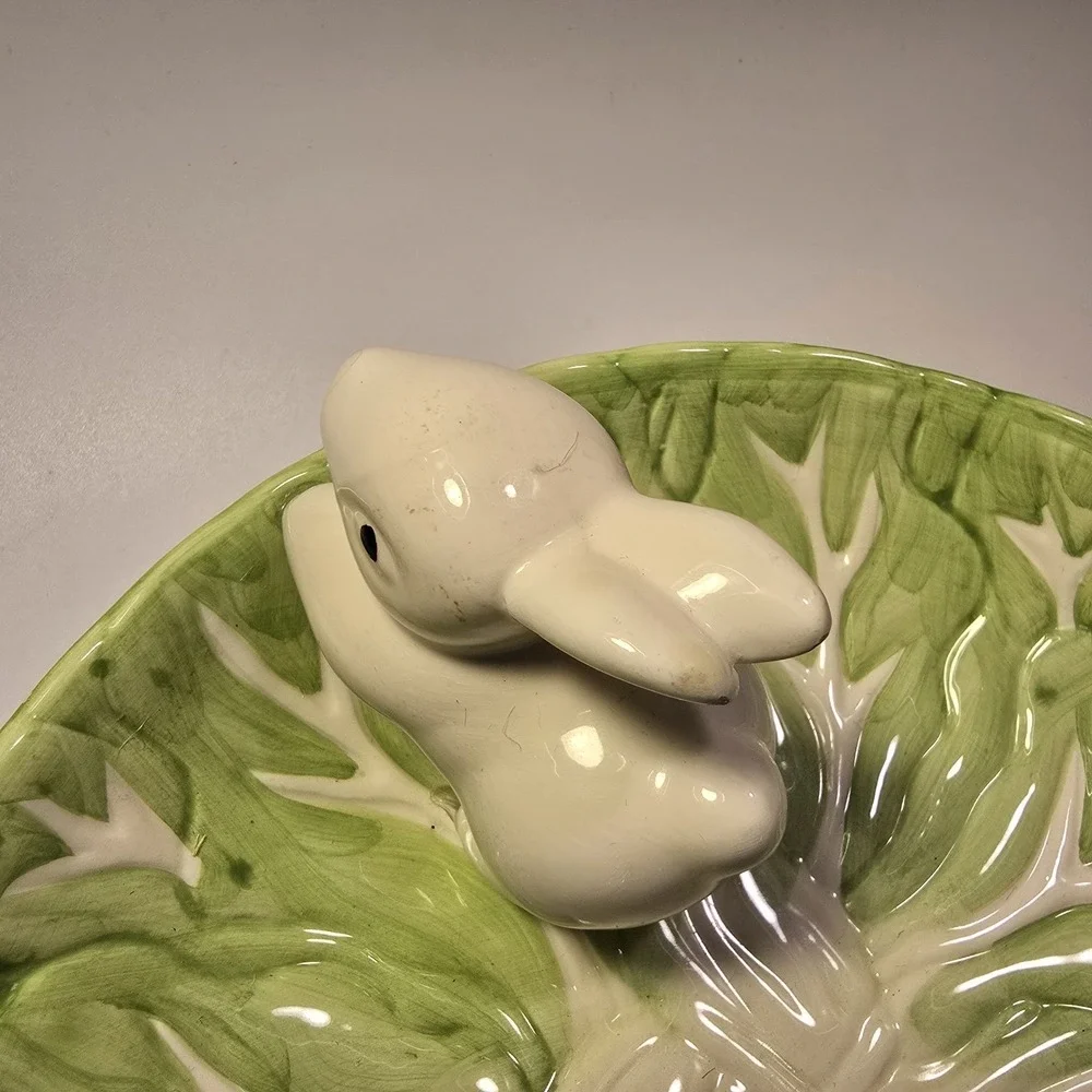 WCL White Bunny Green Lettuce 8 1/2